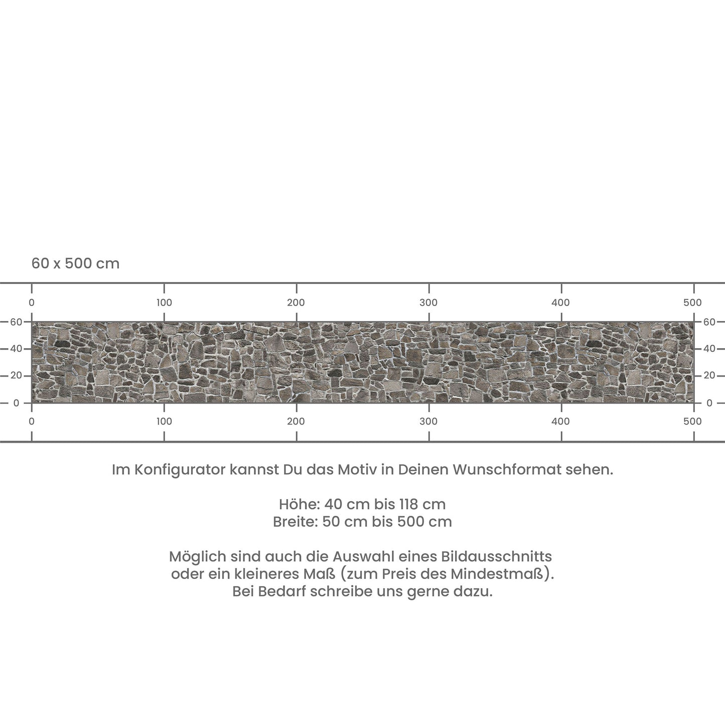 Küchenrückwand selbstklebend - Steinmauer