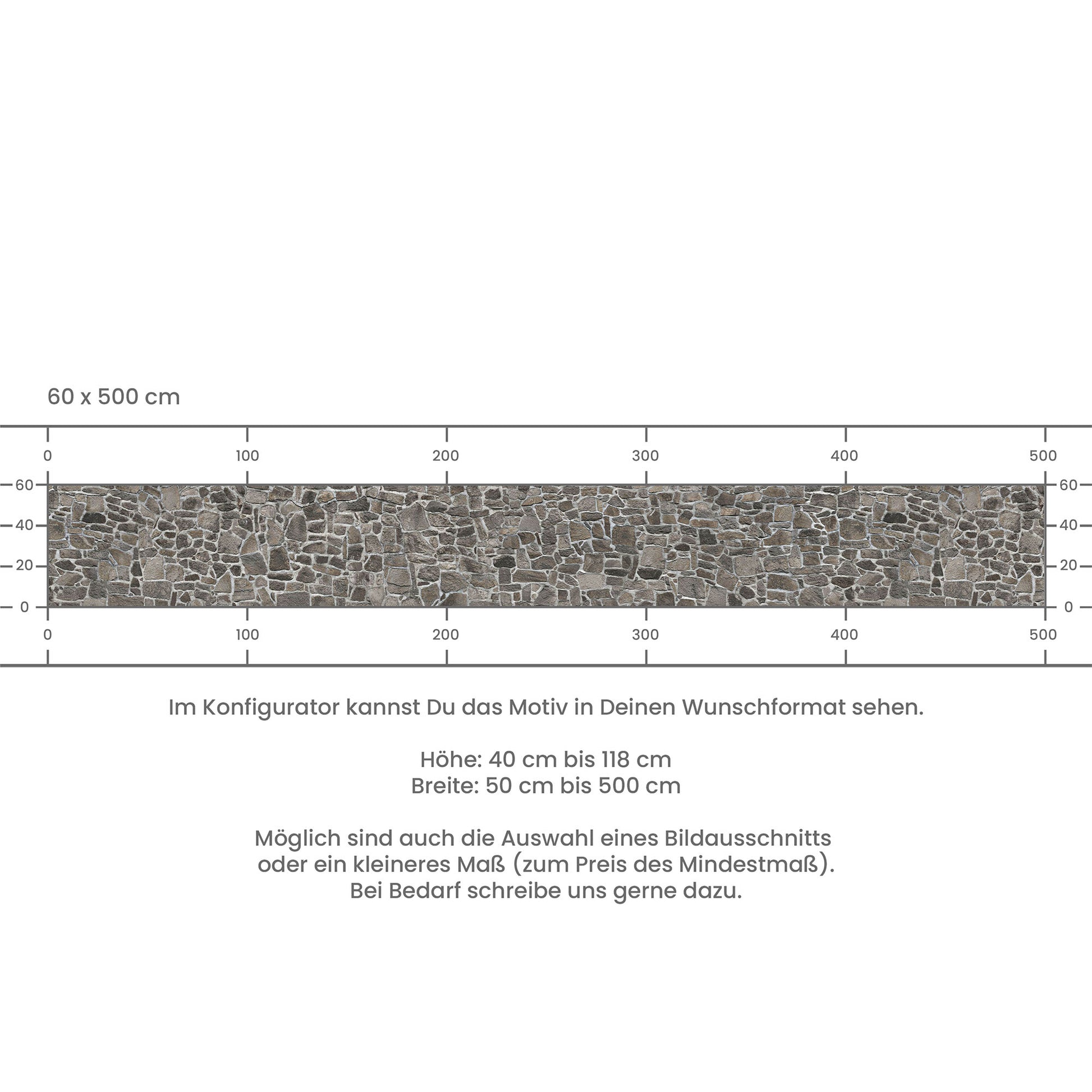 Küchenrückwand selbstklebend - Steinmauer