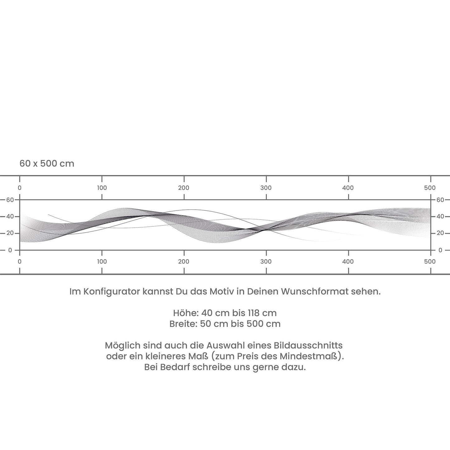 Küchenrückwand selbstklebend - Wellenlinien