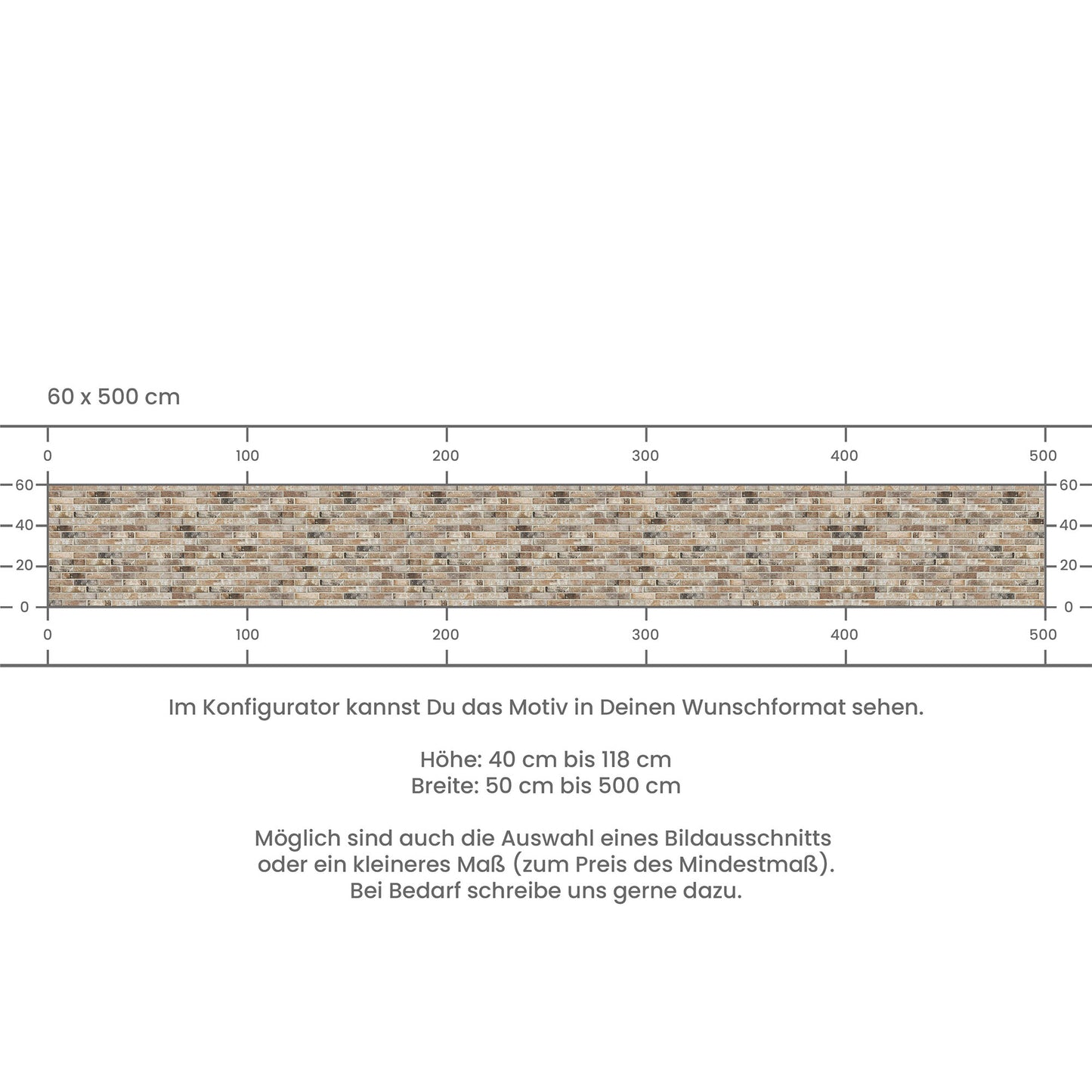 Küchenrückwand selbstklebend - Ziegelsteine
