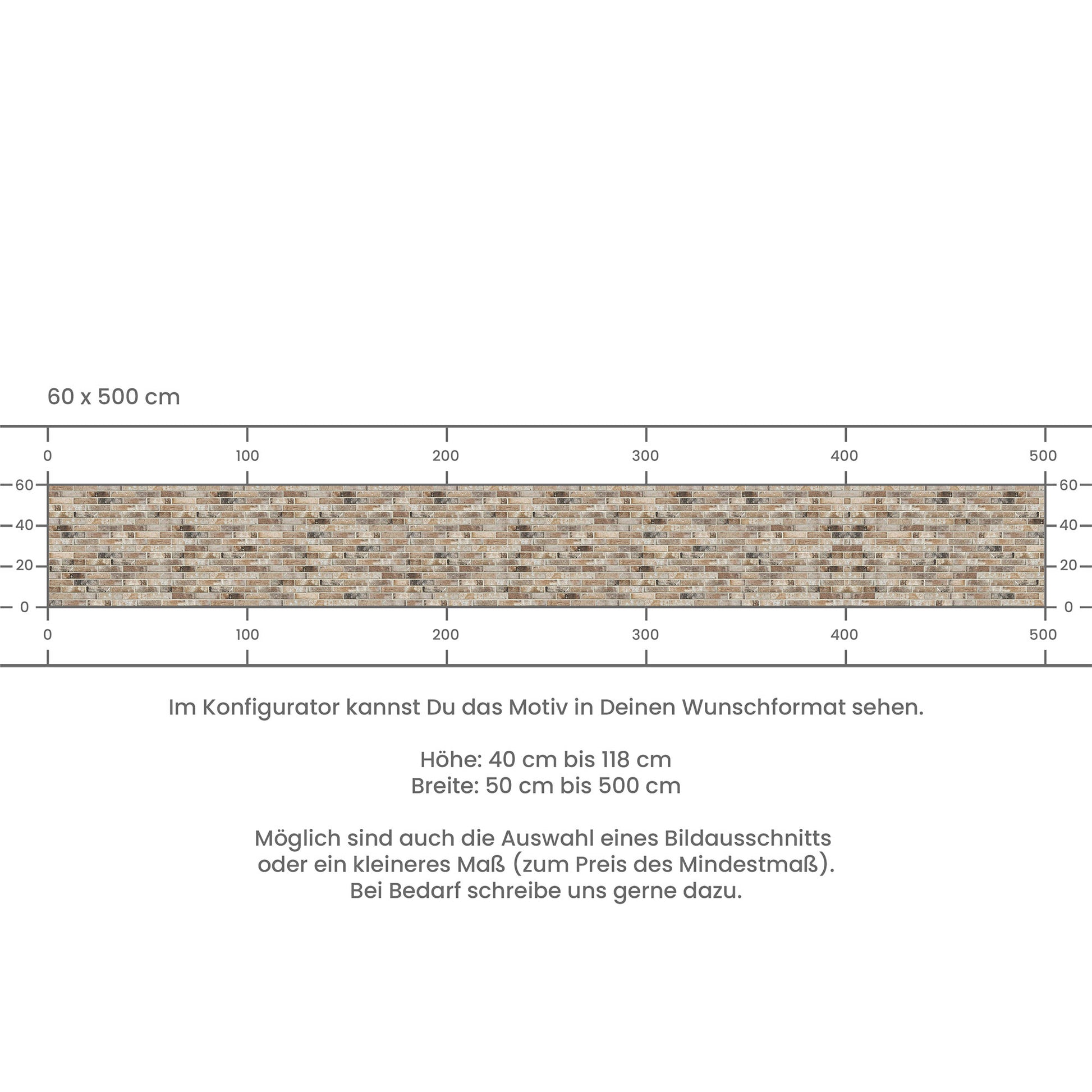 Küchenrückwand selbstklebend - Ziegelsteine