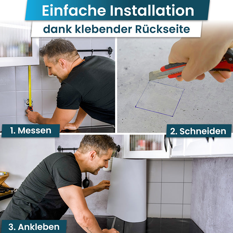 Küchenrückwand selbstklebend - Beton