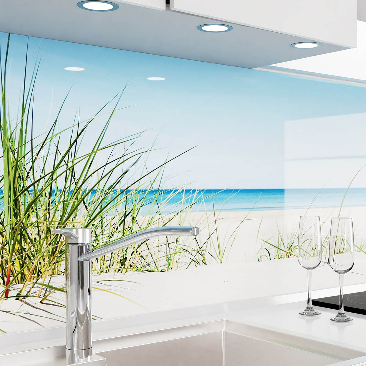Küchenrückwand selbstklebend - Ostsee Strand