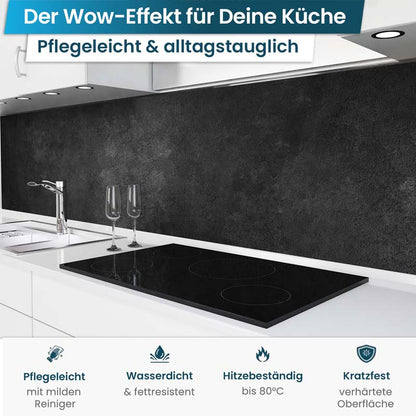 Küchenrückwand selbstklebend - Anthrazit