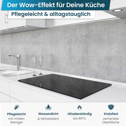 Küchenrückwand selbstklebend - Beton