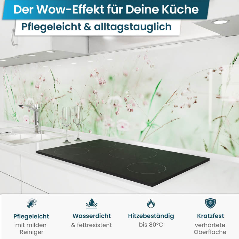 Küchenrückwand selbstklebend - Blumenwiese