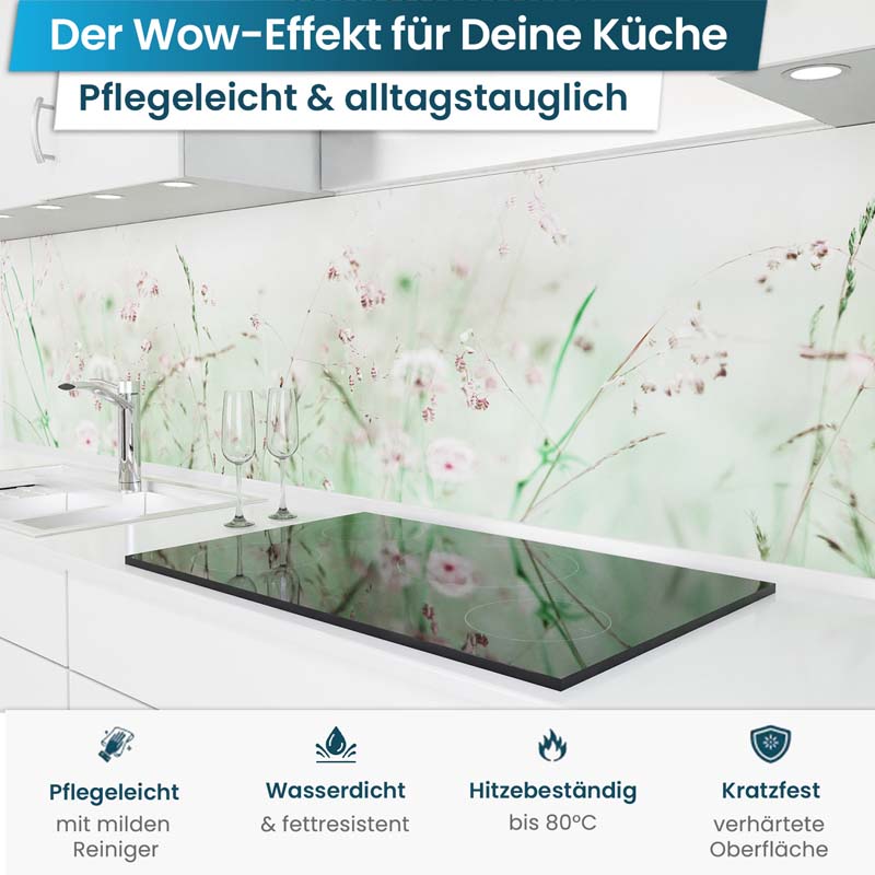 Küchenrückwand selbstklebend - Blumenwiese