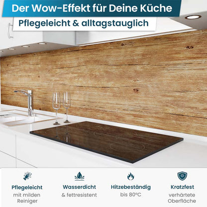 Küchenrückwand selbstklebend - Eiche
