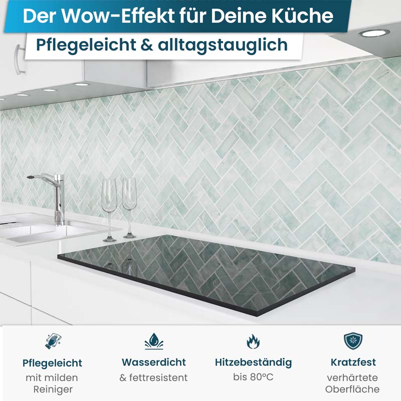 Küchenrückwand selbstklebend - Fischgräten