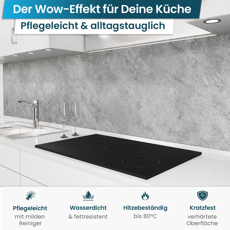 Küchenrückwand selbstklebend - Grauer Stein