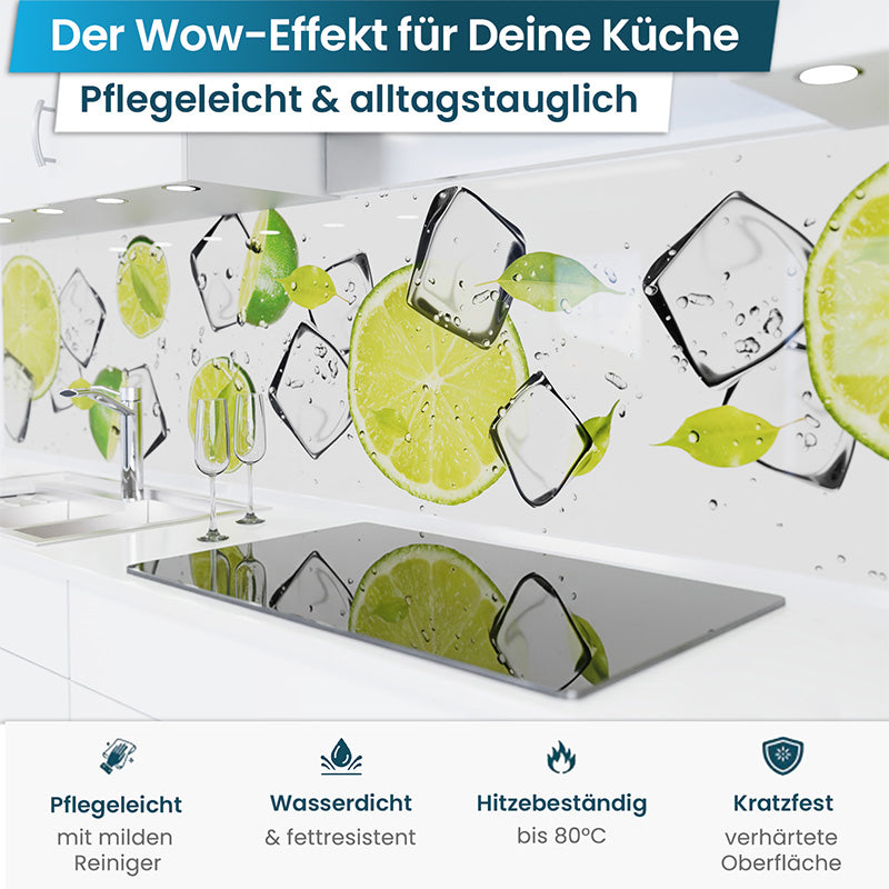 Küchenrückwand selbstklebend - Limetten