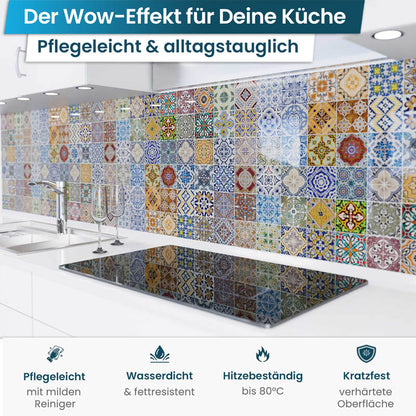 Küchenrückwand selbstklebend - Mosaikfliesen bunt