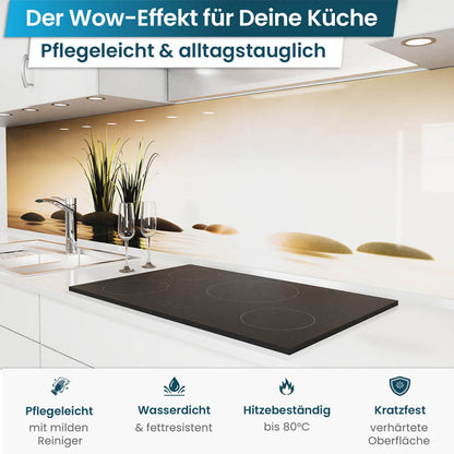 Küchenrückwand selbstklebend - Seesteine Abendgold