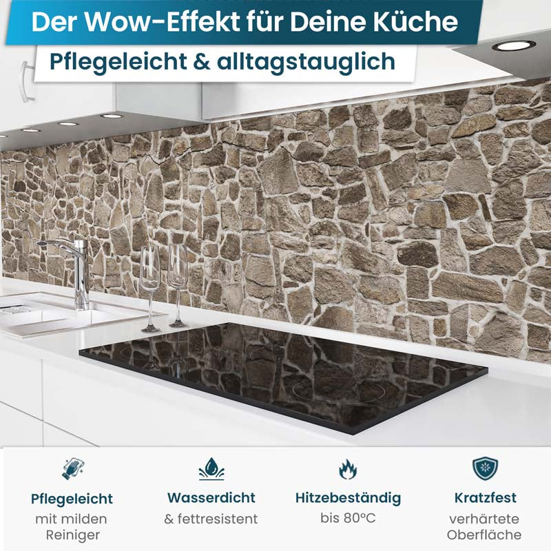crédence de cuisine adhésive - Roches rustiques