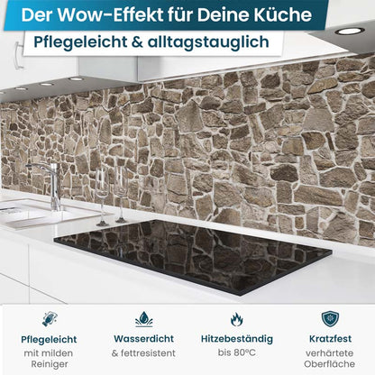 crédence de cuisine adhésive - Roches rustiques