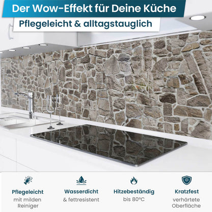 Küchenrückwand selbstklebend - Steinmauer