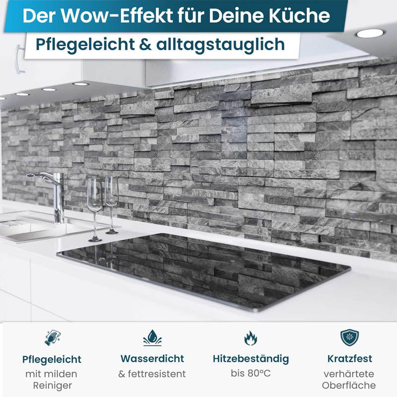 Küchenrückwand selbstklebend - Steinwand