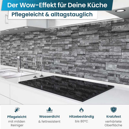 keuken achterwand zelfklevend - Steenwand