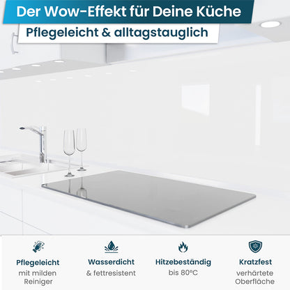Küchenrückwand selbstklebend - Polarweiß