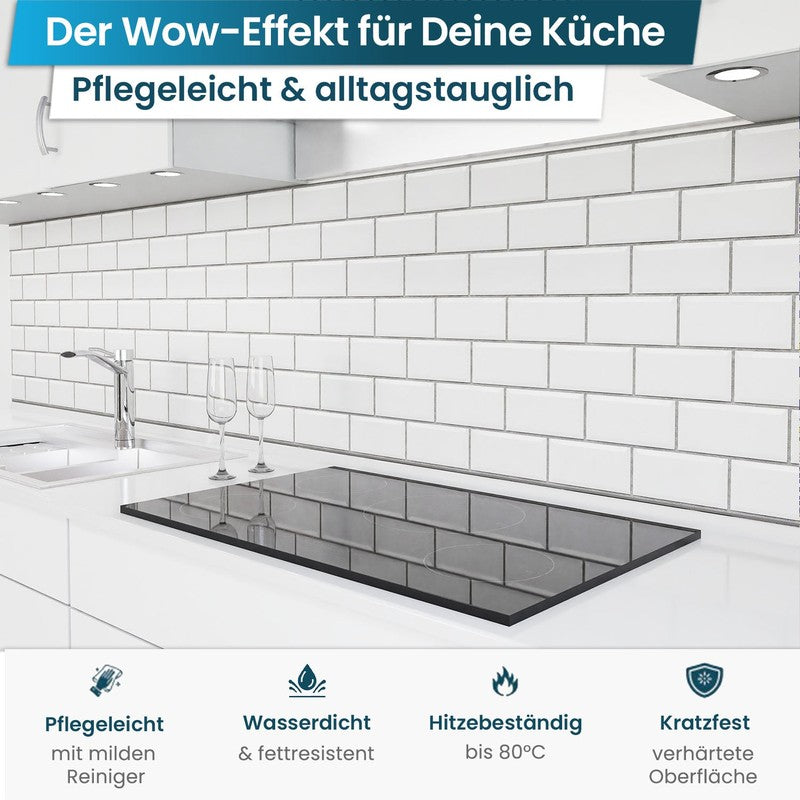Küchenrückwand selbstklebend - Weiße Fliesen