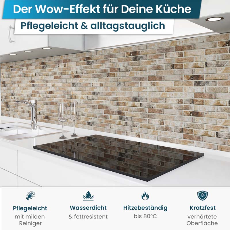 keuken achterwand zelfklevend - Bakstenen