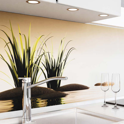 Küchenrückwand selbstklebend - Seesteine Abendgold