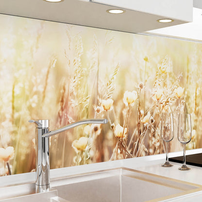 Küchenrückwand selbstklebend - Sommerblüten
