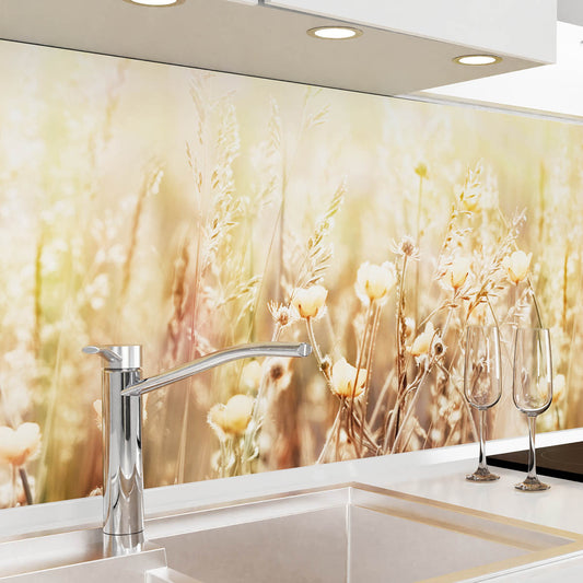 Küchenrückwand selbstklebend - Sommerblüten