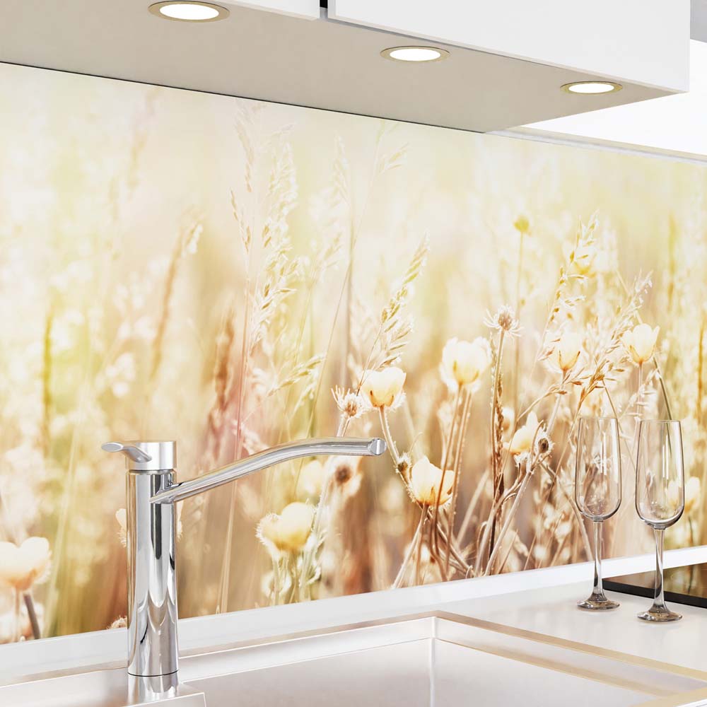 Küchenrückwand selbstklebend - Sommerblüten