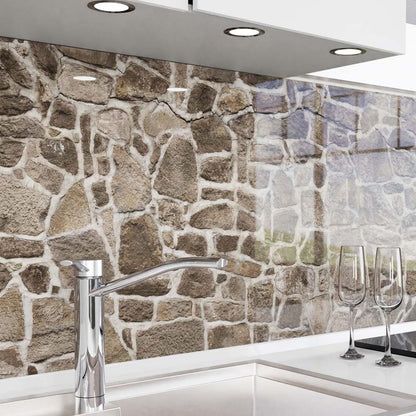 crédence de cuisine adhésive - Roches rustiques