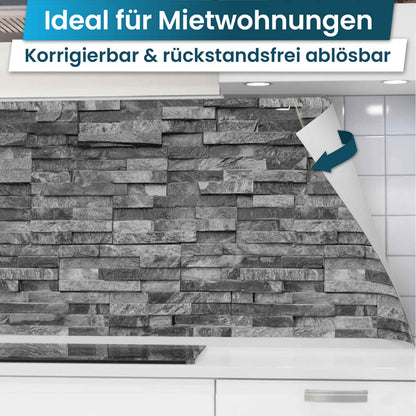 Küchenrückwand selbstklebend - Steinwand