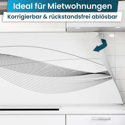 Küchenrückwand selbstklebend - Wellenlinien