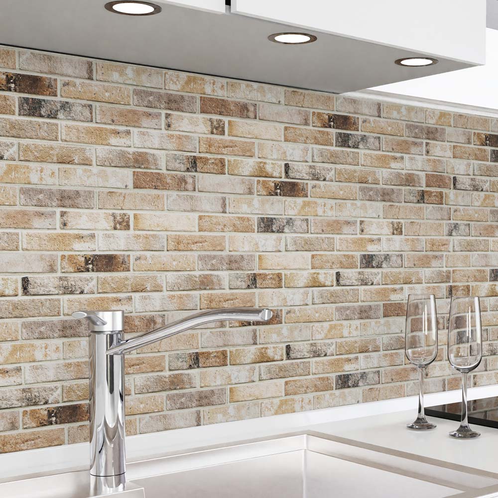 keuken achterwand zelfklevend - Bakstenen