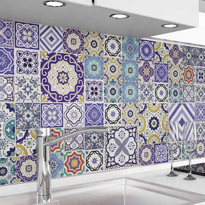Motiv Mosaikfliesen blau